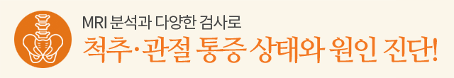 척추 · 관절 통증 상태와 원인 진단!