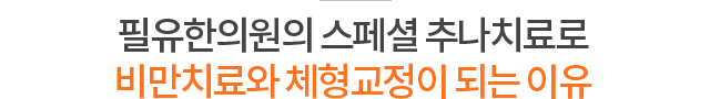 필유한의원의 스페셜 추나치료로 비만치료와 체형교정이 되는 이유