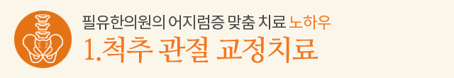1.척추 관절 교정치료